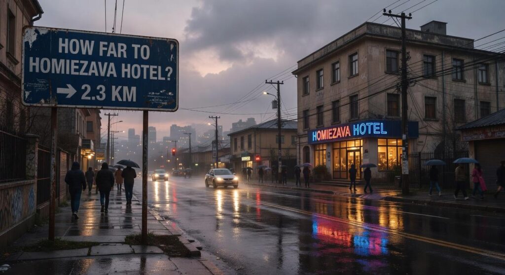 how far to homiezava hotel