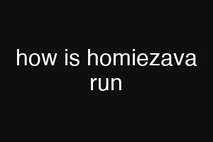 how is homiezava run